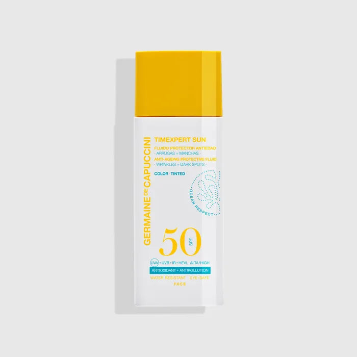 Germaine de Capuccini Timexpert Sun Fluido Protector Antiedad SPF 50 Con Color 50ml 1 Fluido Protector Solar con color Timexpert Sun - Centro de Estética Itziar y Mariángeles