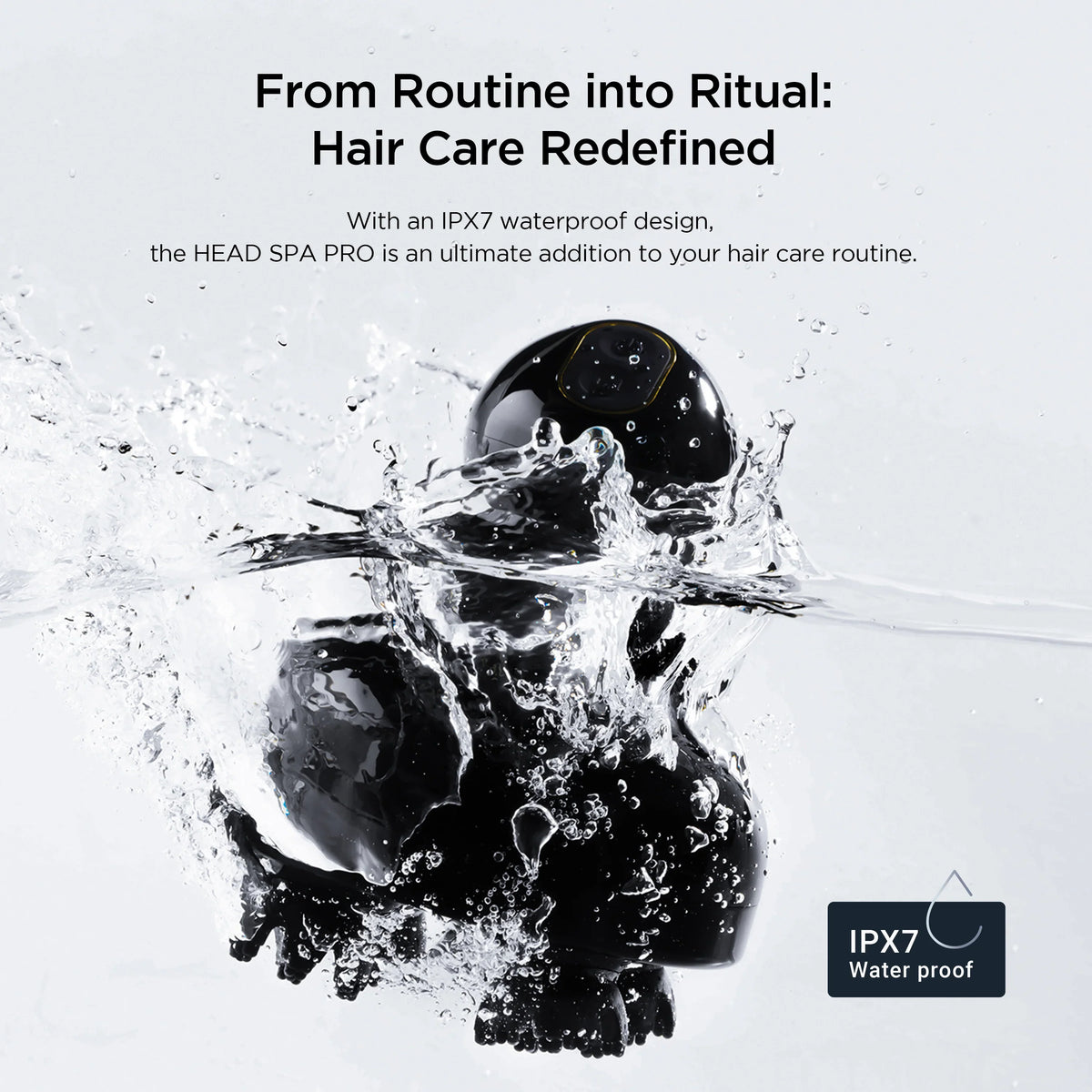 Head Spa Pro — Stimulation EMS et lumière rouge pour un cuir chevelu sublime 