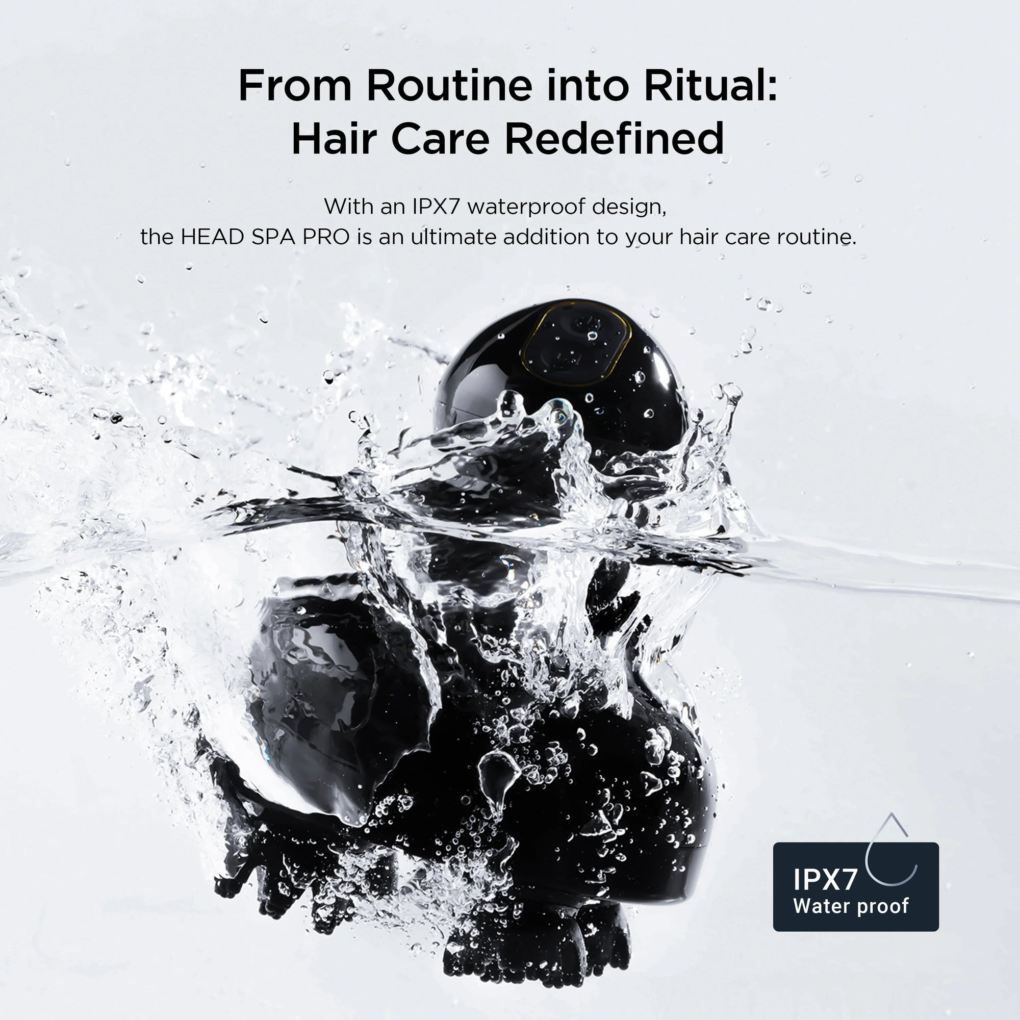 Head Spa Pro — Estimulación EMS y luz roja para un cuero cabelludo sublime