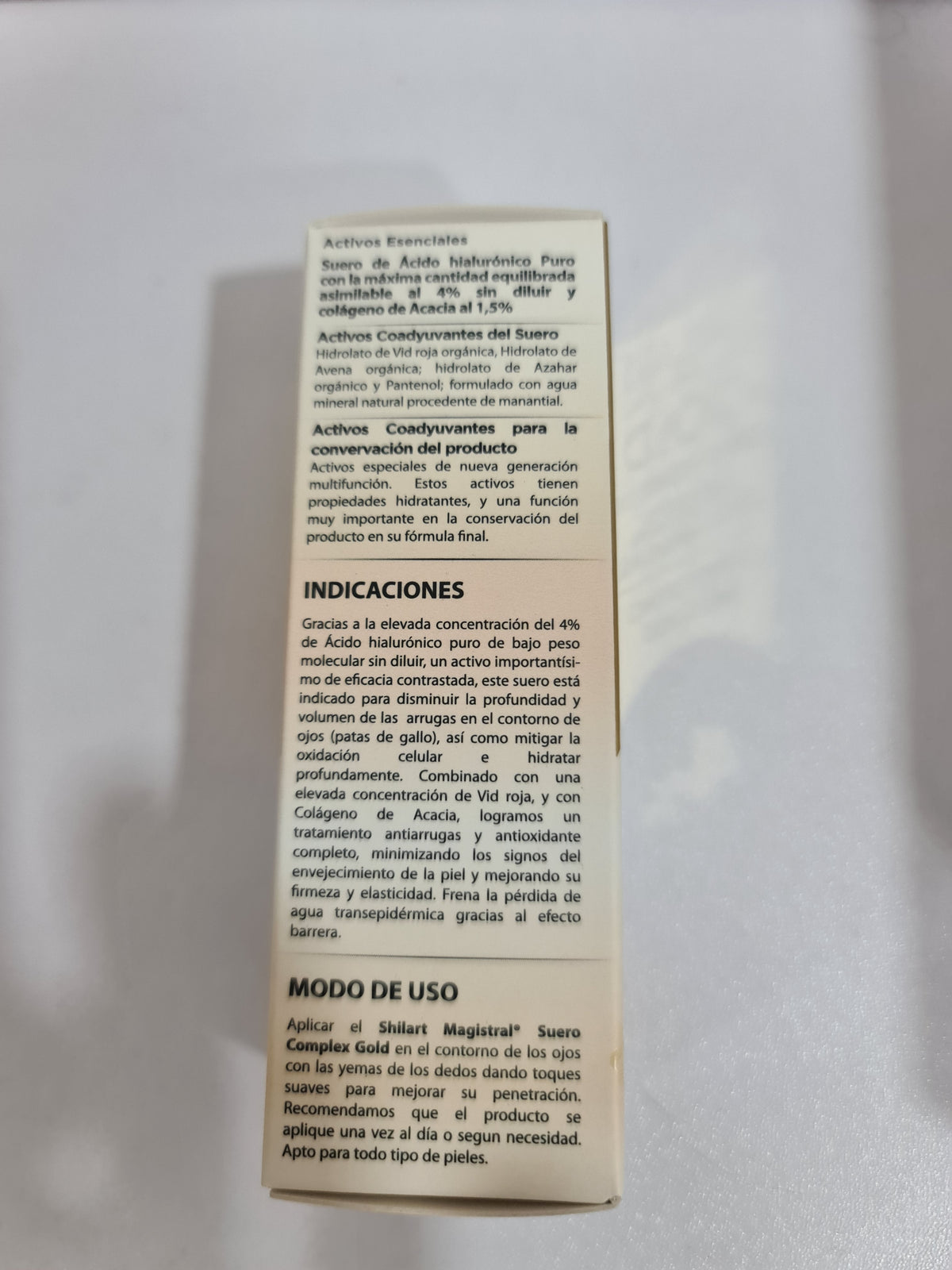 Shilart Magistral Gold Suero Complex al 4% Contorno ojos - Centro de Estética Itziar y  Mariángeles