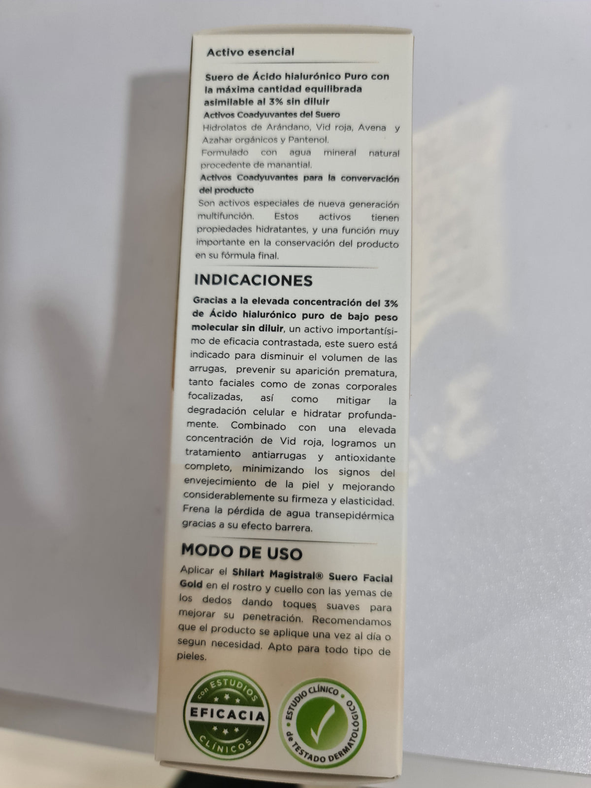 Shilart Magistral Gold Suero facial al 3% - Centro de Estética Itziar y Mariángeles