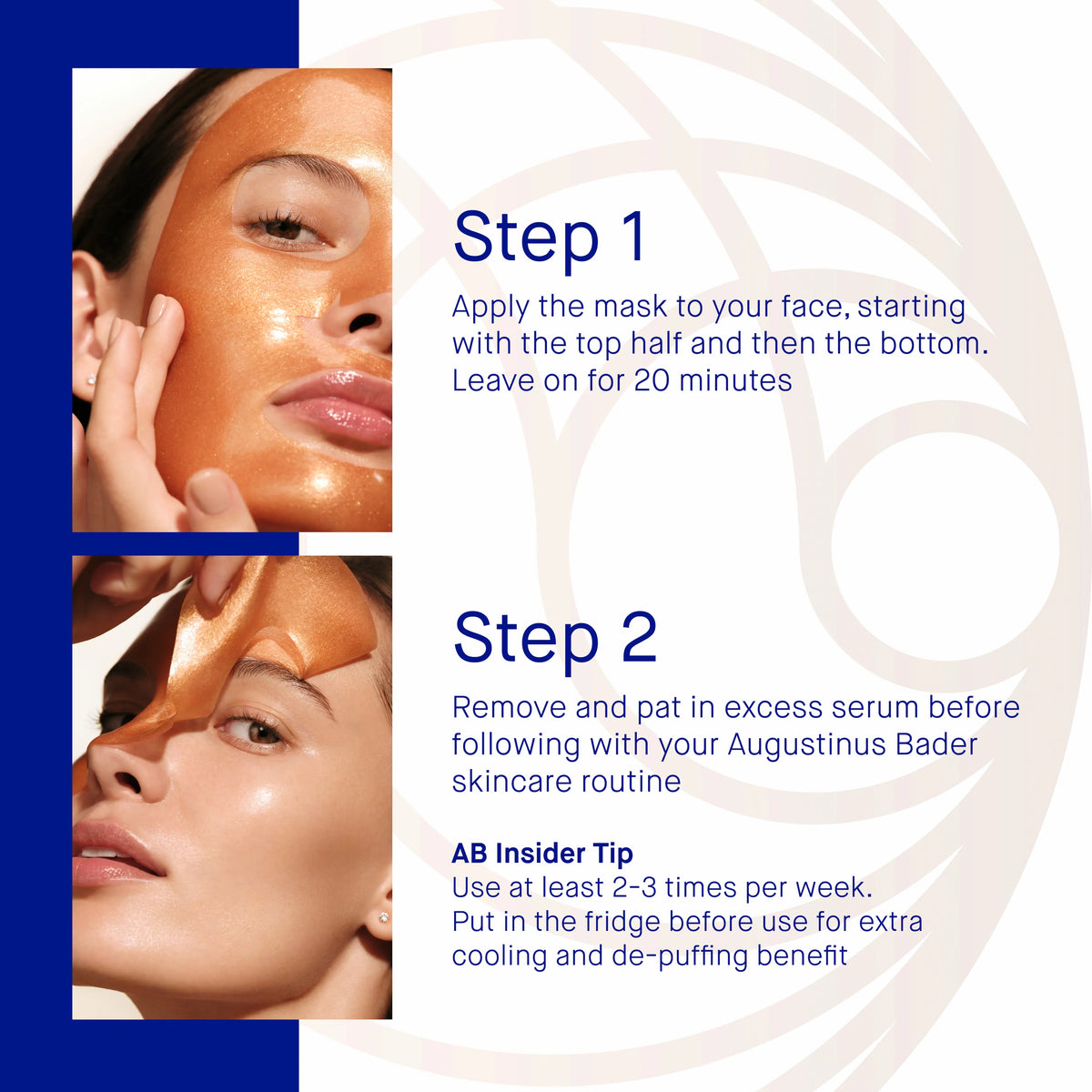 Die Hydrogel-Gesichtsmaske 