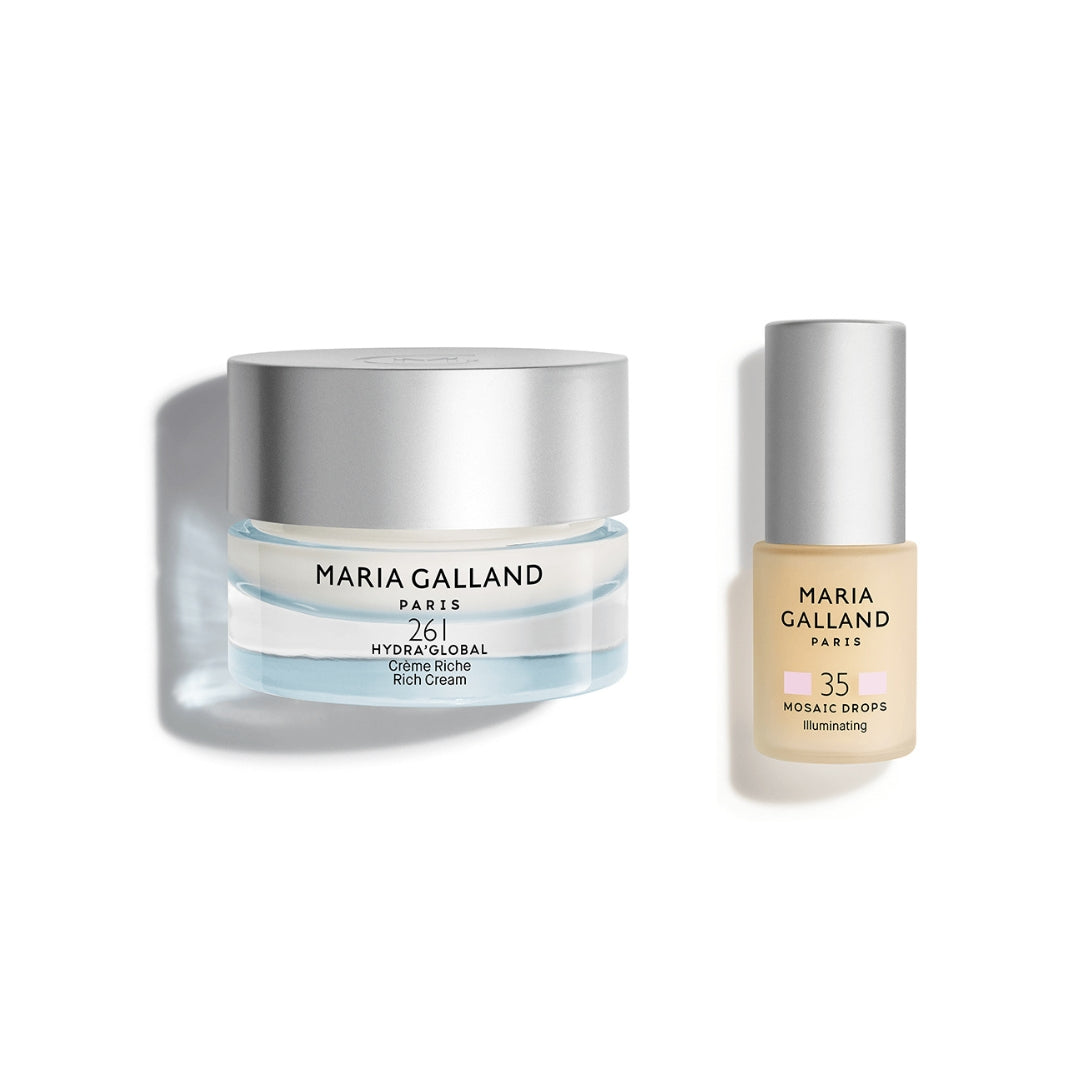 261 + 35 | Pack Hydra’Global Rich 30 ml. + Mosaic Drops Illuminating