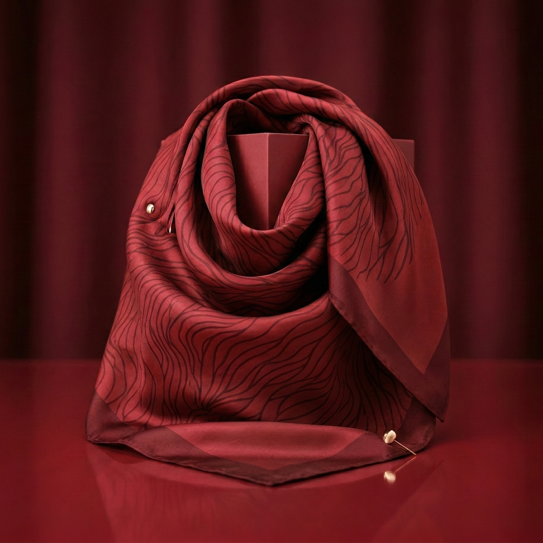 Pañuelo Casmara (Negro y rojo)