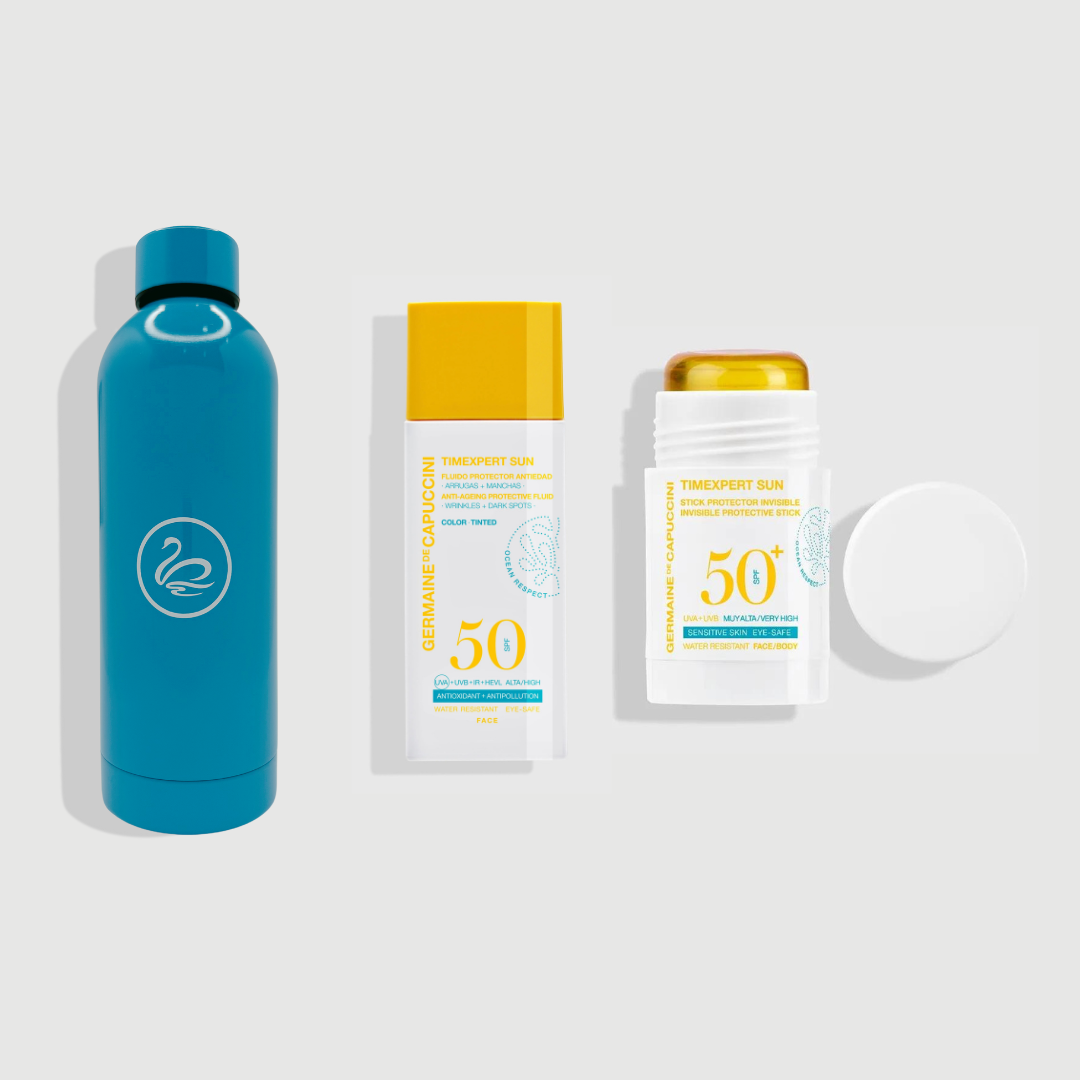 Pack Timexpert Sun (Stick + Fluid with Color + Bottle) - Complete Sun Protection 