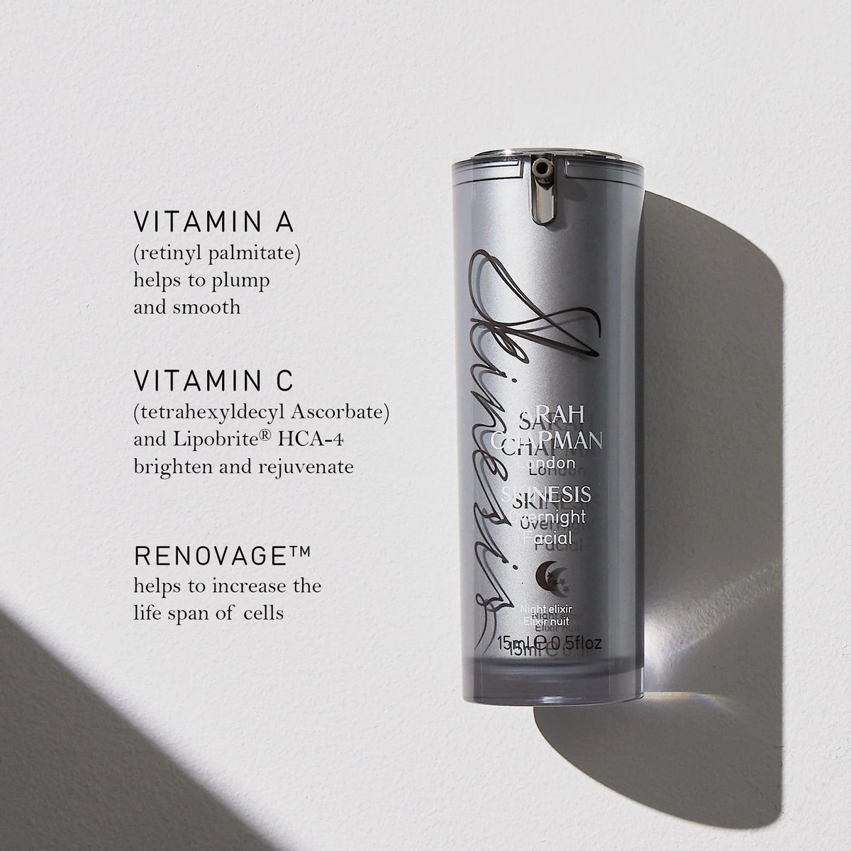 Übernachtungs-Gesichtscreme 15 ml. 