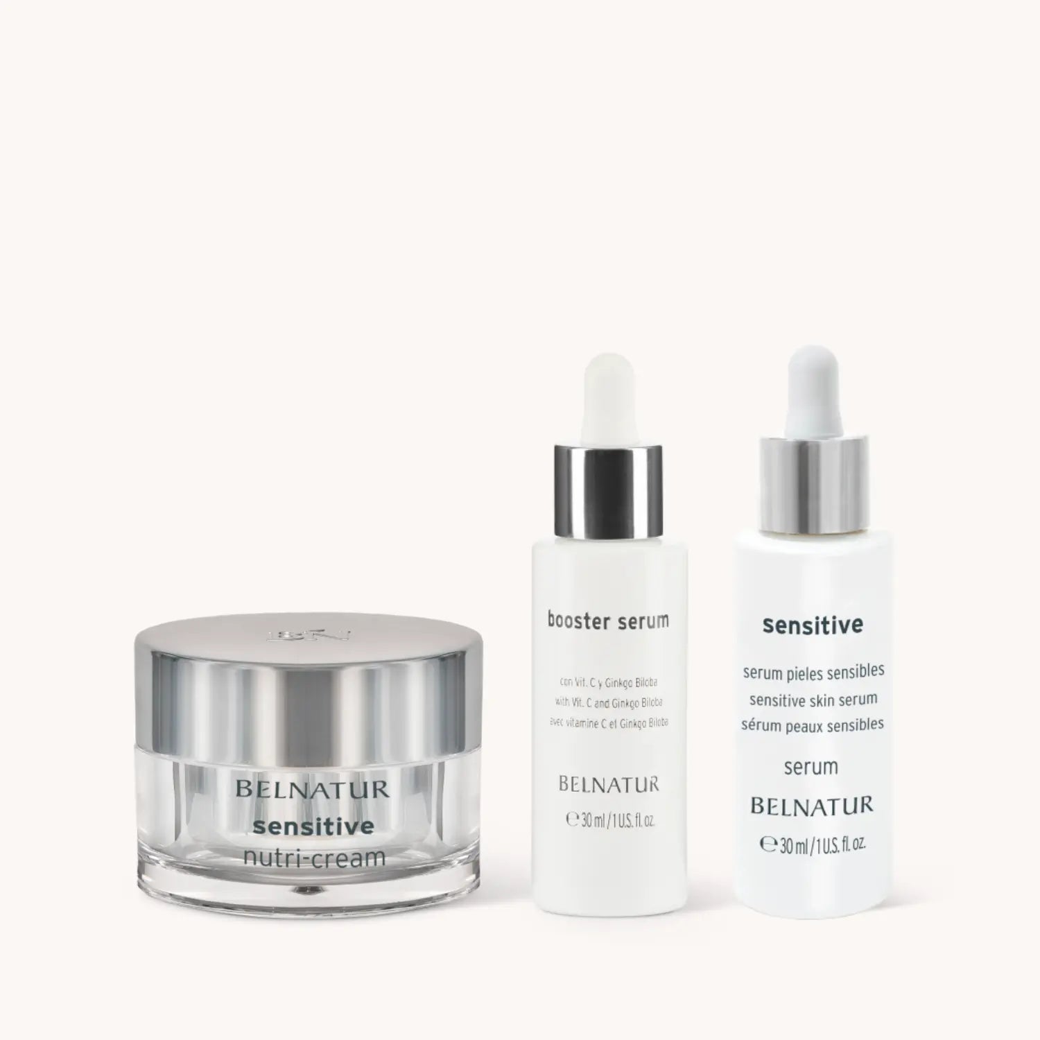 Pack Belnatur Sensitive: Sérum + Crema Nutri-Calmante + Booster Serum