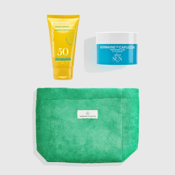 Pack Crema Solar Protectora Antienvelliment SPF50+ + After Sun & Necesser | Timexpert Sol 