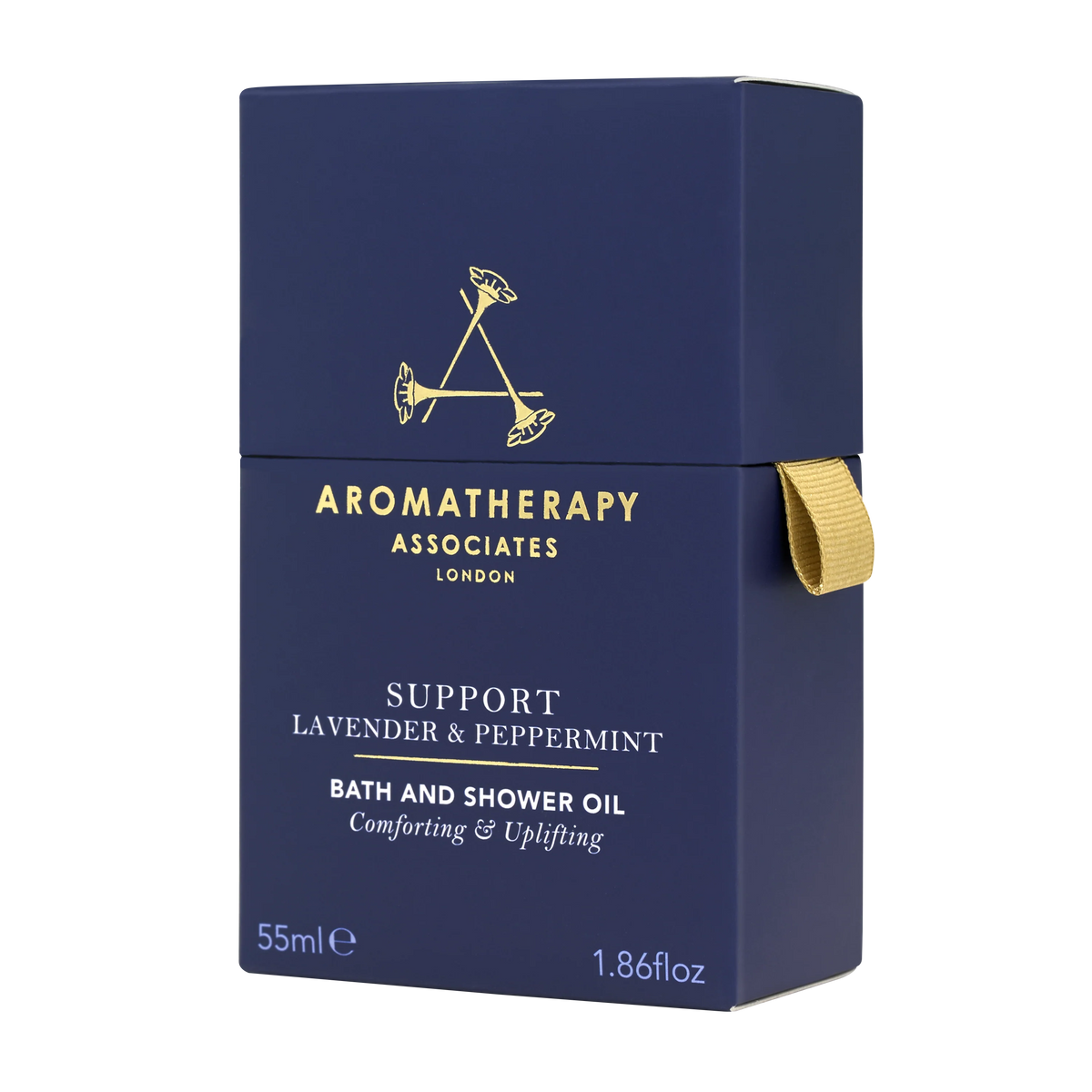 Unterstützen Sie Lavendel- und Pfefferminzbad- und Duschöl 