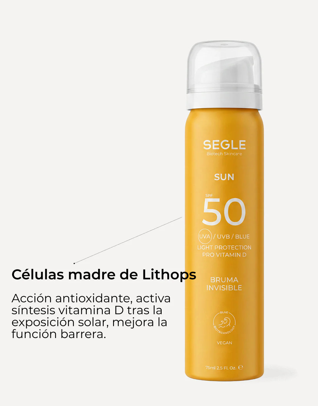 Solar Gesiichtsbrëim Invisible SPF50 