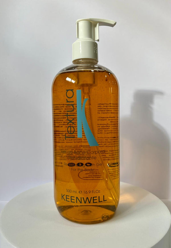 Texturiertes, feuchtigkeitsspendendes Körperbadegel