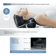 Medi Neck — Tração cervical, EMS e calor para um bem-estar profundo